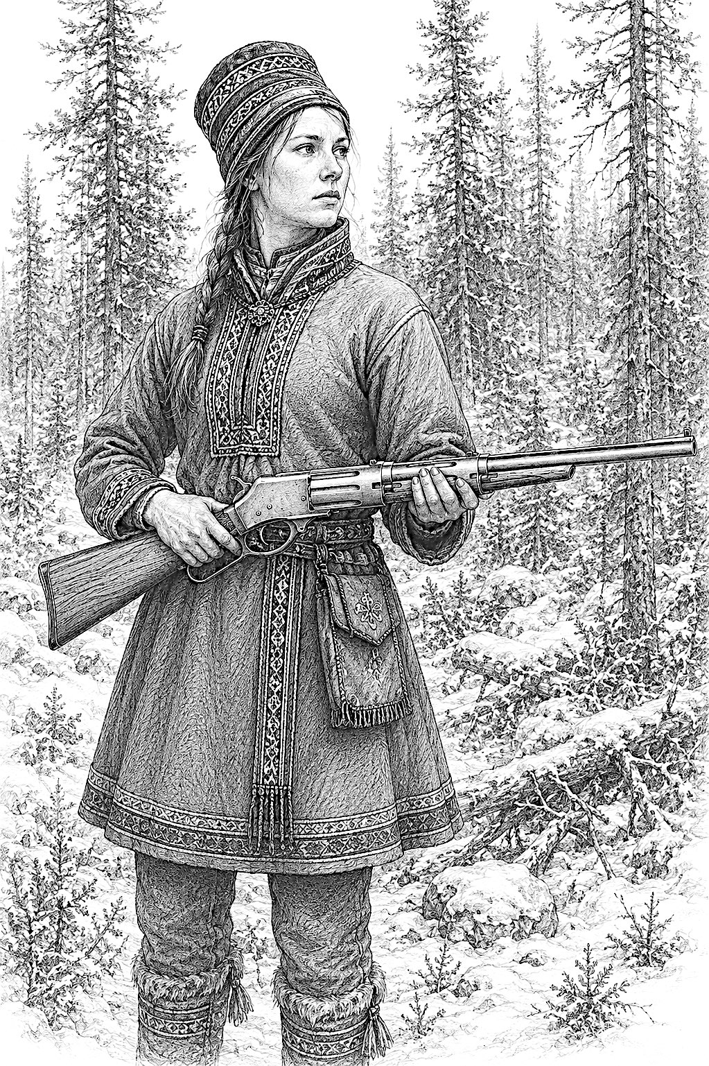 Western Model 28 repeating shotgun